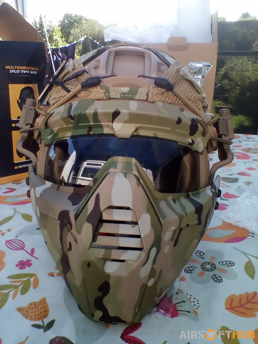 OneTigris face protection helmet PJ type helmet camouflage