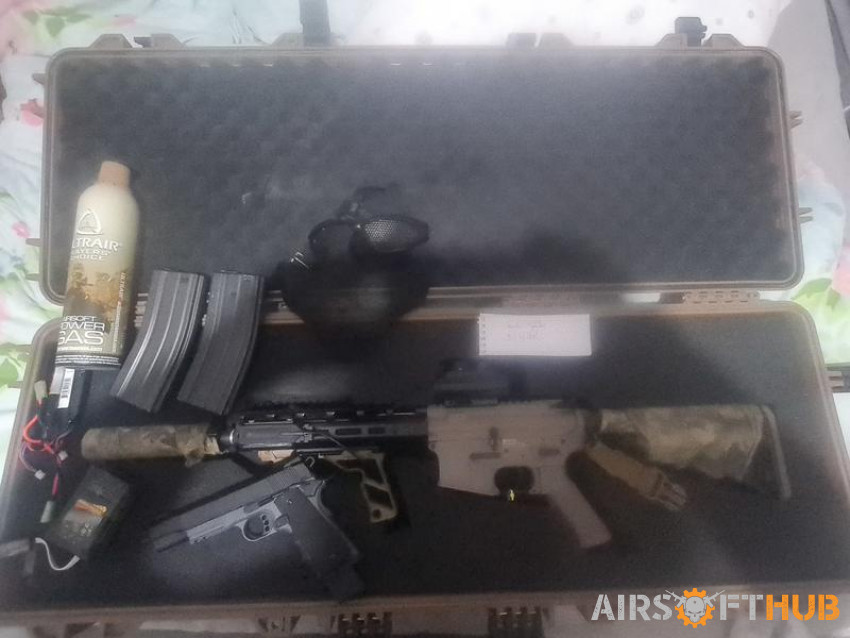 Rifle bundle with pistol - Used airsoft equipment