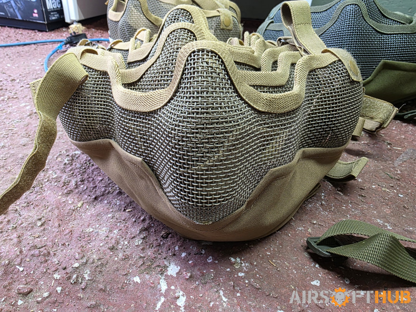 Nuprol Mesh Face Masks - Used airsoft equipment