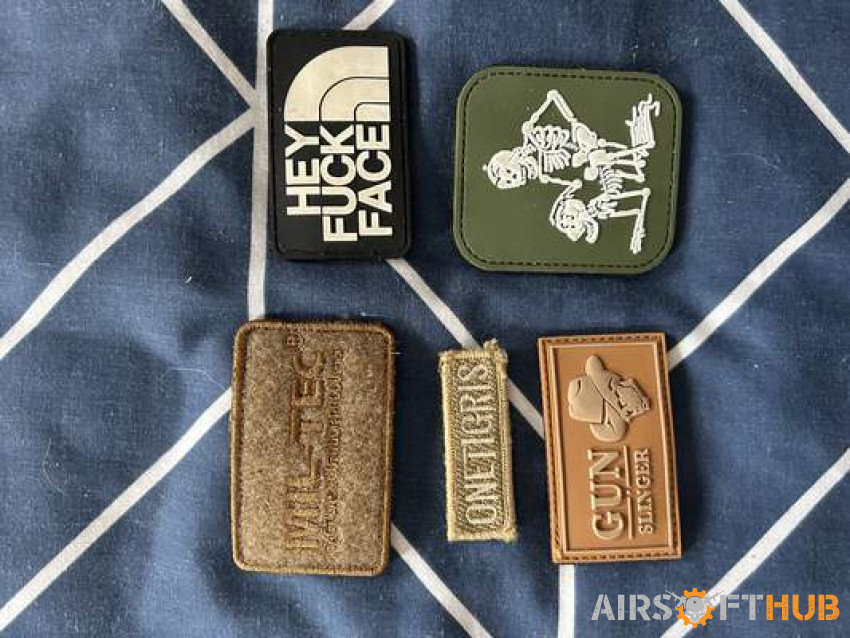 Mixed patches - Used airsoft equipment