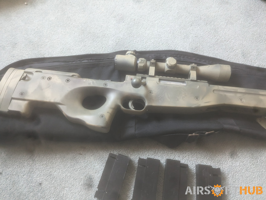 well mbo1 with scope, mags - Used airsoft equipment