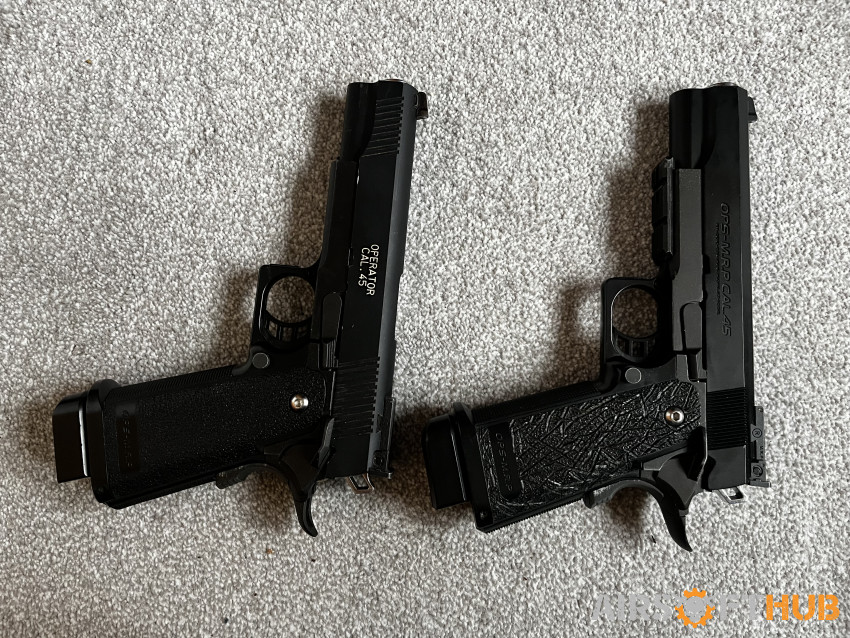 2 x TM Hi-caps pistols - Used airsoft equipment