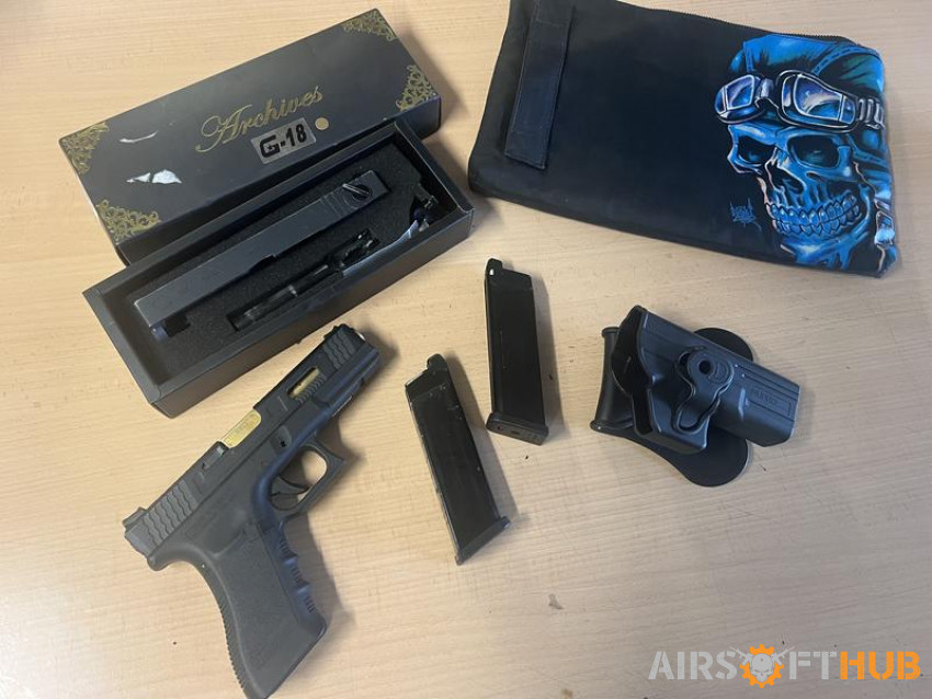 WE glock 18C custom slide - Used airsoft equipment