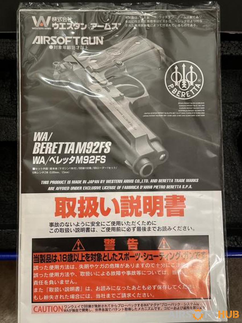 Western Arms Beretta M92FS - Used airsoft equipment