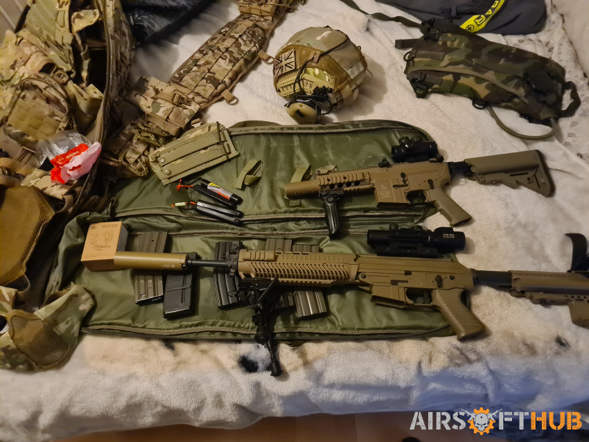 SIG SAUER 556 and SMG - Used airsoft equipment