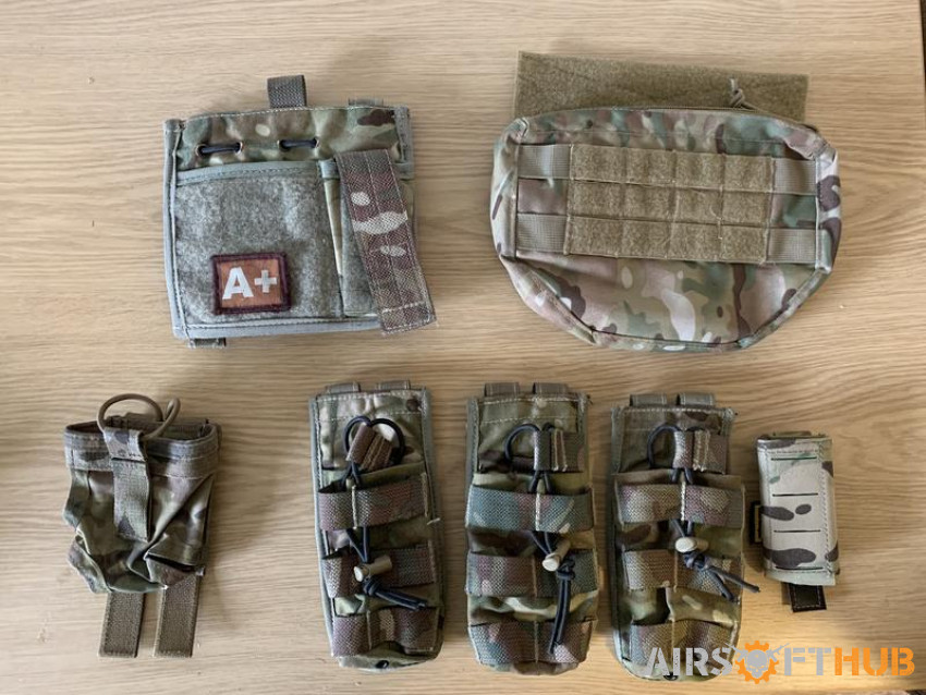 Multicam pouches - Used airsoft equipment