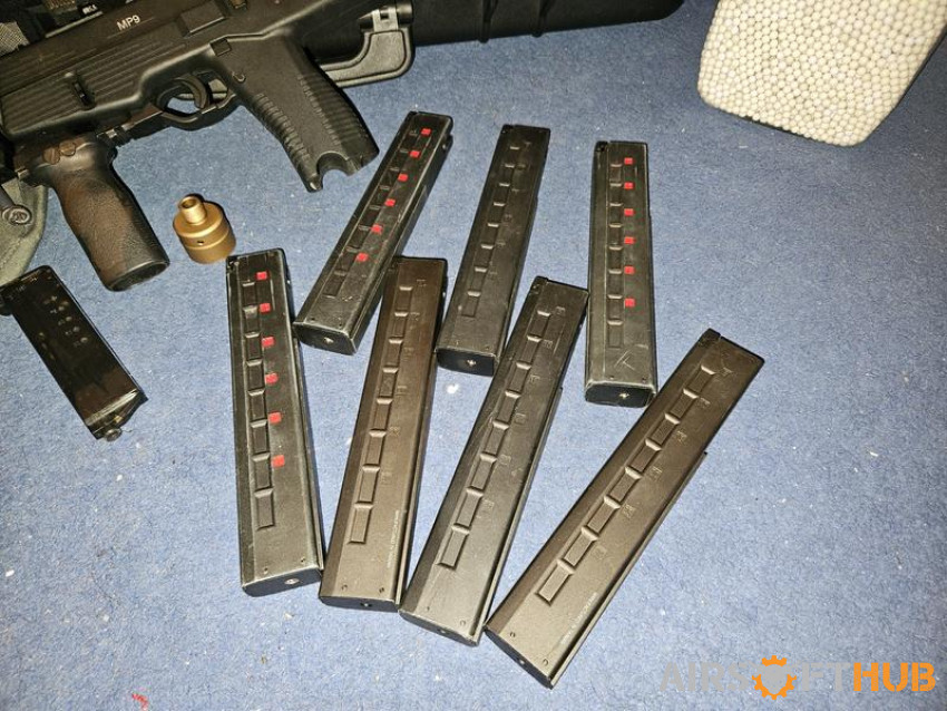 Kwa asg mp9 bundle - Used airsoft equipment