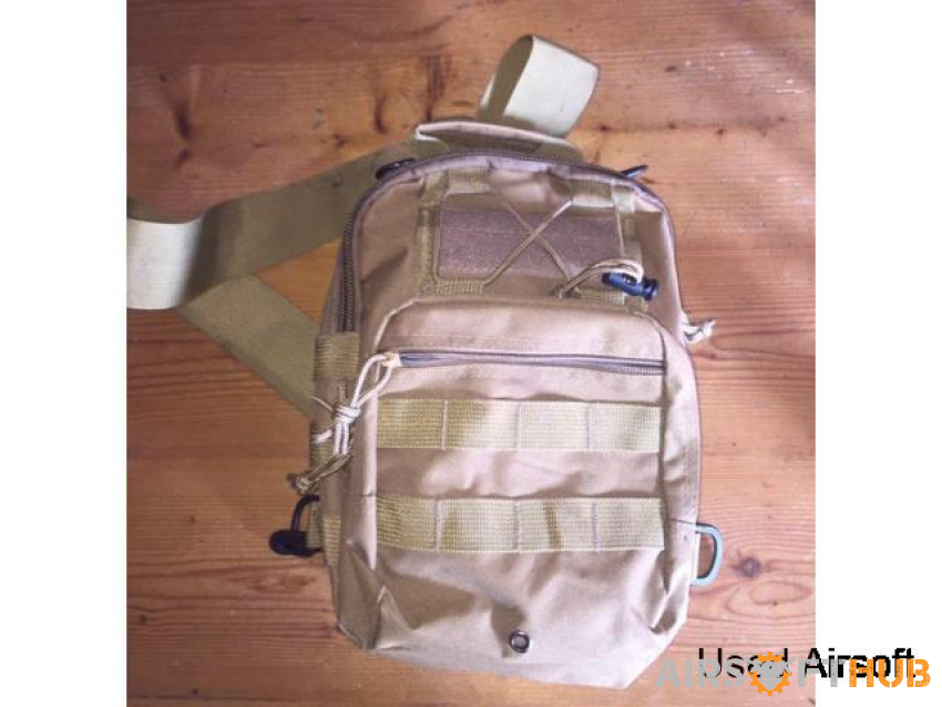 Molle Sling Bag Coyote - Used airsoft equipment