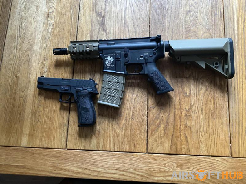 Riffle and pistol bundle - Used airsoft equipment