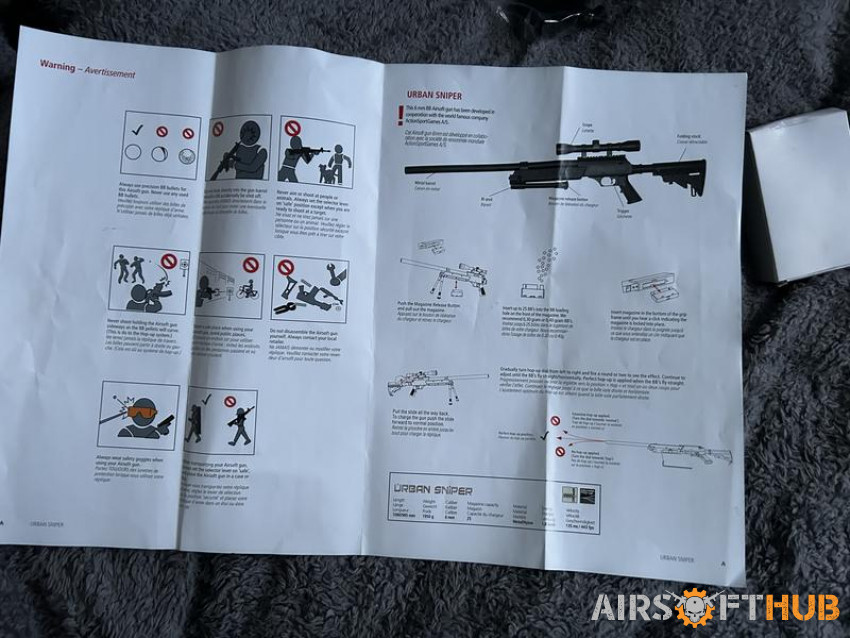 ASG urban Sniper Rifle - Used airsoft equipment