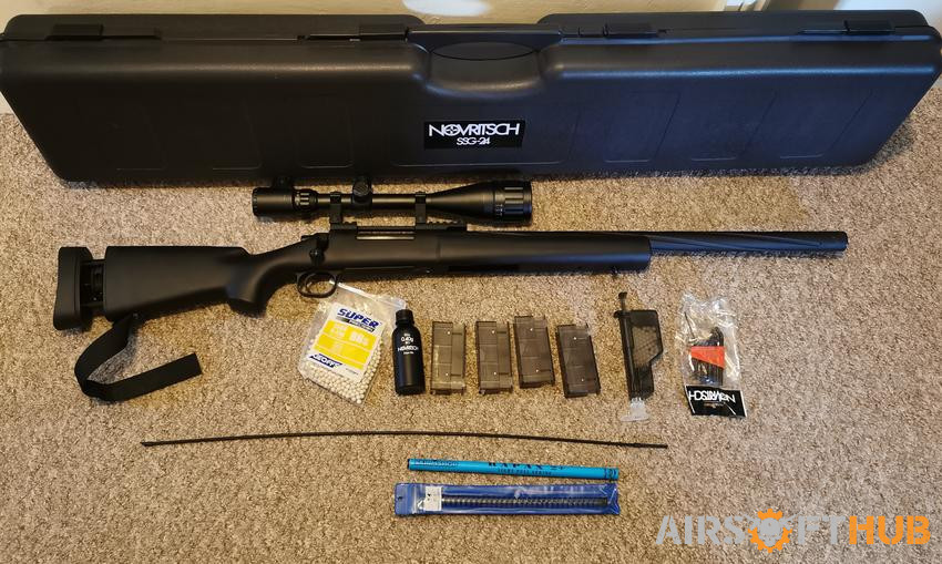 Airsoft bundle 3xguns and extr - Used airsoft equipment