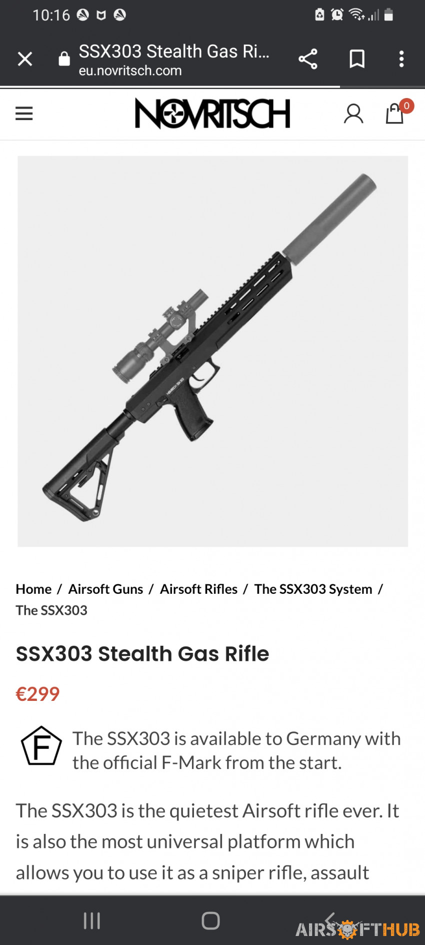 Ssx 303 - Used airsoft equipment