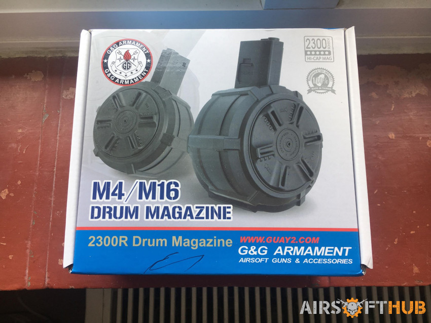 G&G M4/M16 Drum Magazine - Used airsoft equipment
