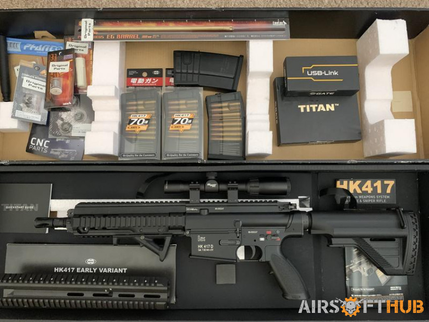 TM HK 417C Full Upgrades - Used airsoft equipment