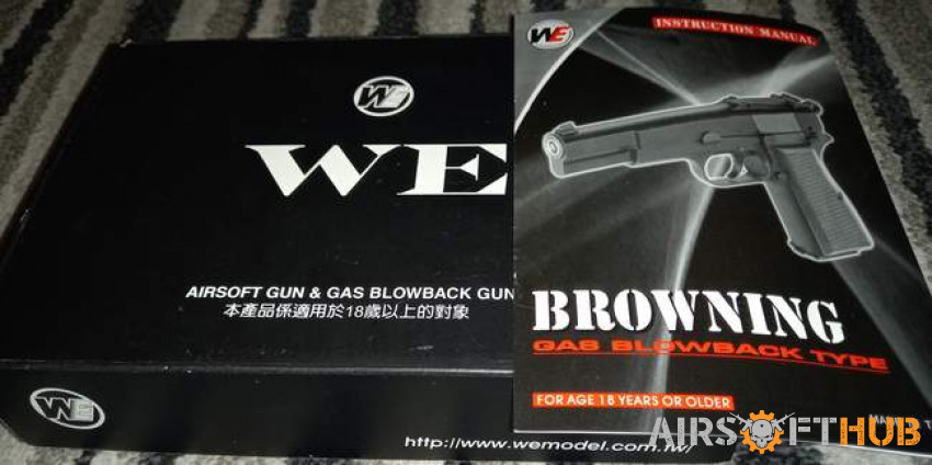 WE BROWNING HI POWER. - Used airsoft equipment