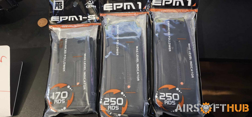 3x epm1 mags . new - Used airsoft equipment