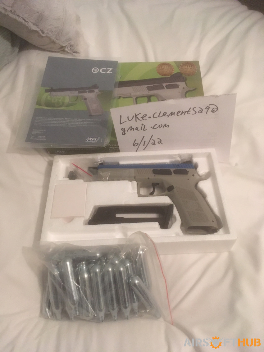 ASG CZ P-09 C02 with 23 C02 - Used airsoft equipment