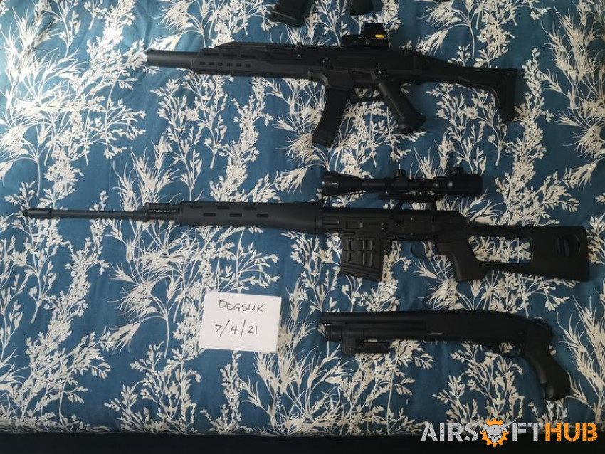 AEGS, Spring and Gas Rifs - Used airsoft equipment