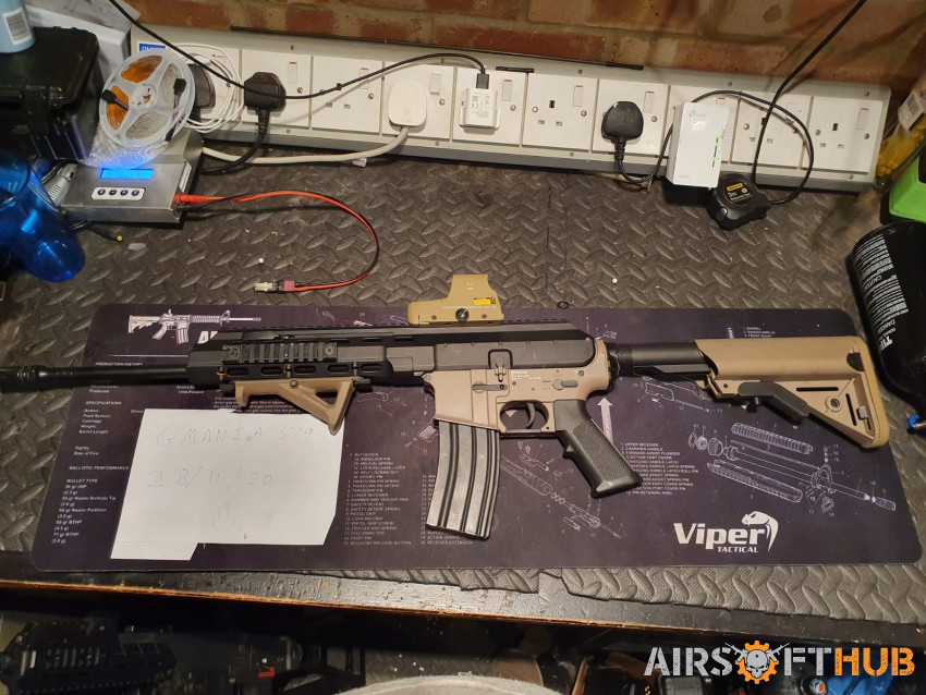 Nuprol AK21- tan and black mix - Used airsoft equipment