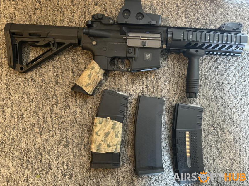 Specna Arms M4 AEG w/ upgrades - Used airsoft equipment