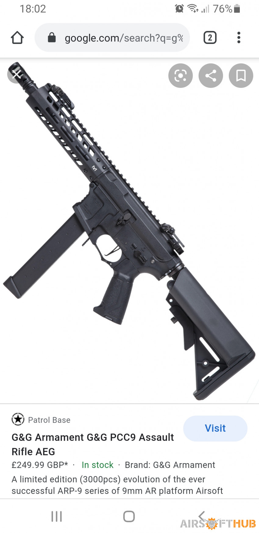 G&g pcc9. Wanted - Used airsoft equipment