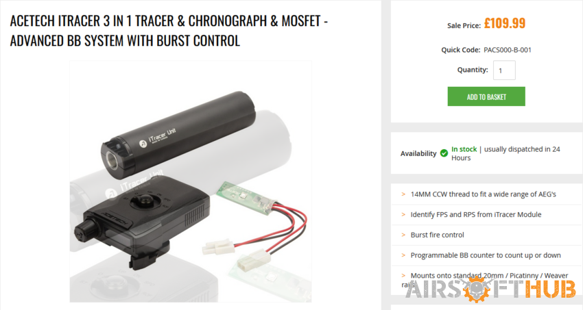 For sale: iTracer & Chronograp - Used airsoft equipment