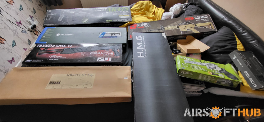 Job lot of used air soft guns - Used airsoft equipment