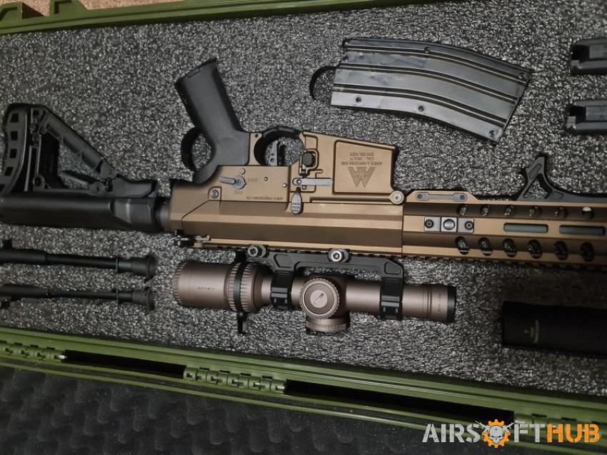 Rare ares ar308L deluxe with e - Used airsoft equipment