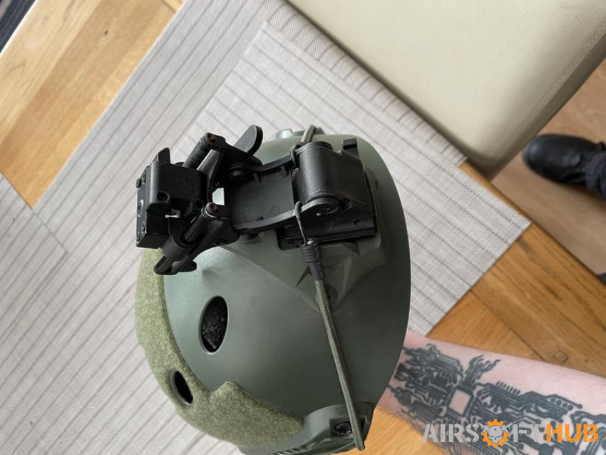 Helmet with GOPro mount - Used airsoft equipment