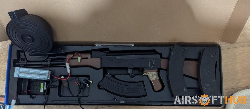 G&G AK47 2 high, 1 low, 1 drum - Used airsoft equipment