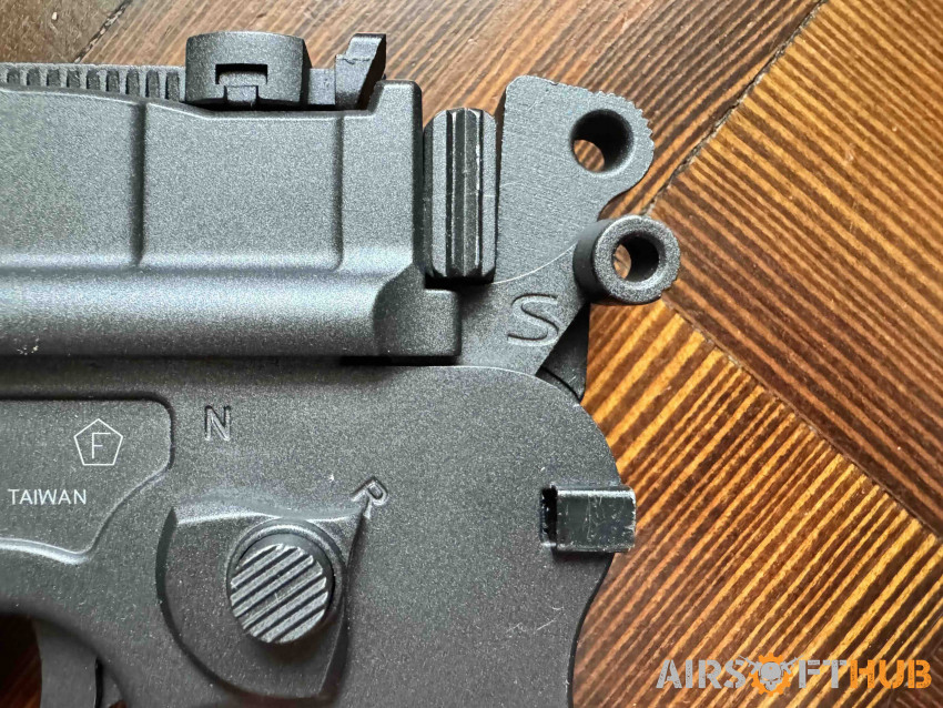 KWC M712 & wooden stock/holste - Used airsoft equipment