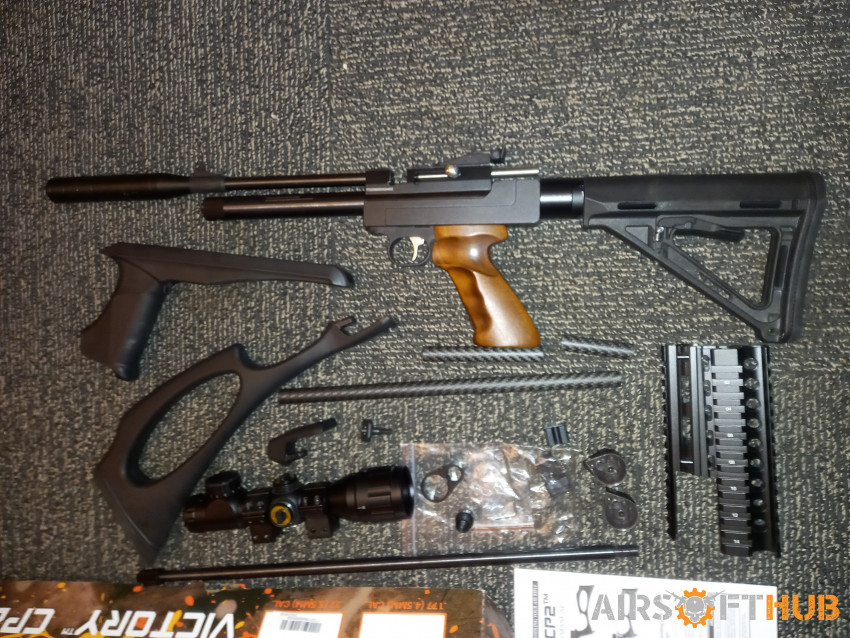 cp2 .22 custom air rifle - Used airsoft equipment