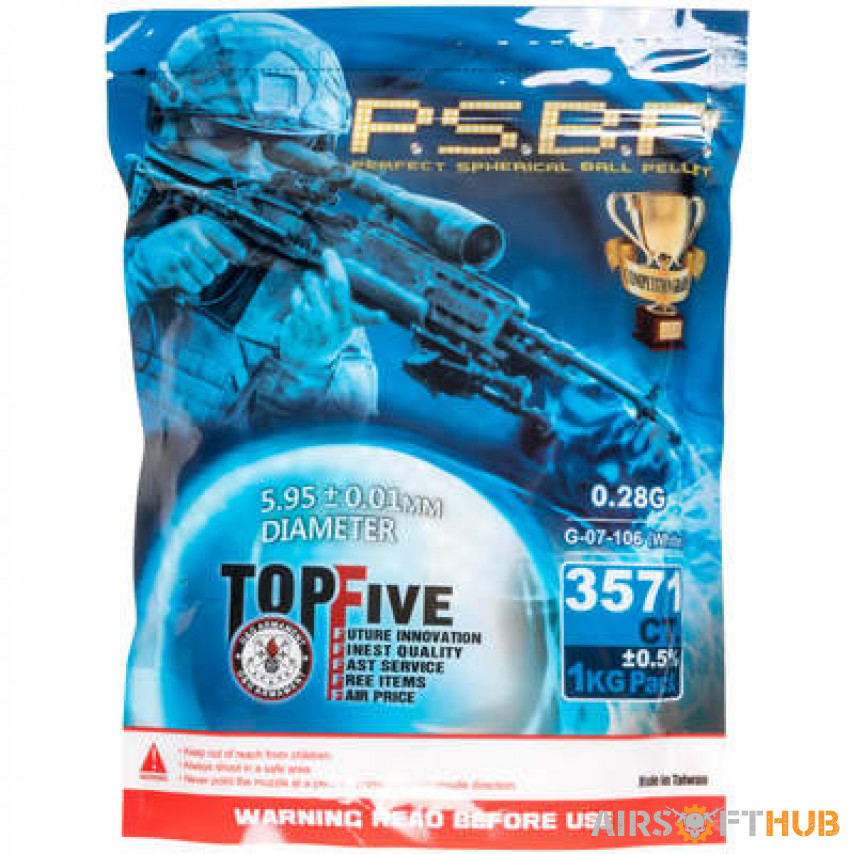 G&G 0.28g 6mm BBs 1KG Bag - Used airsoft equipment