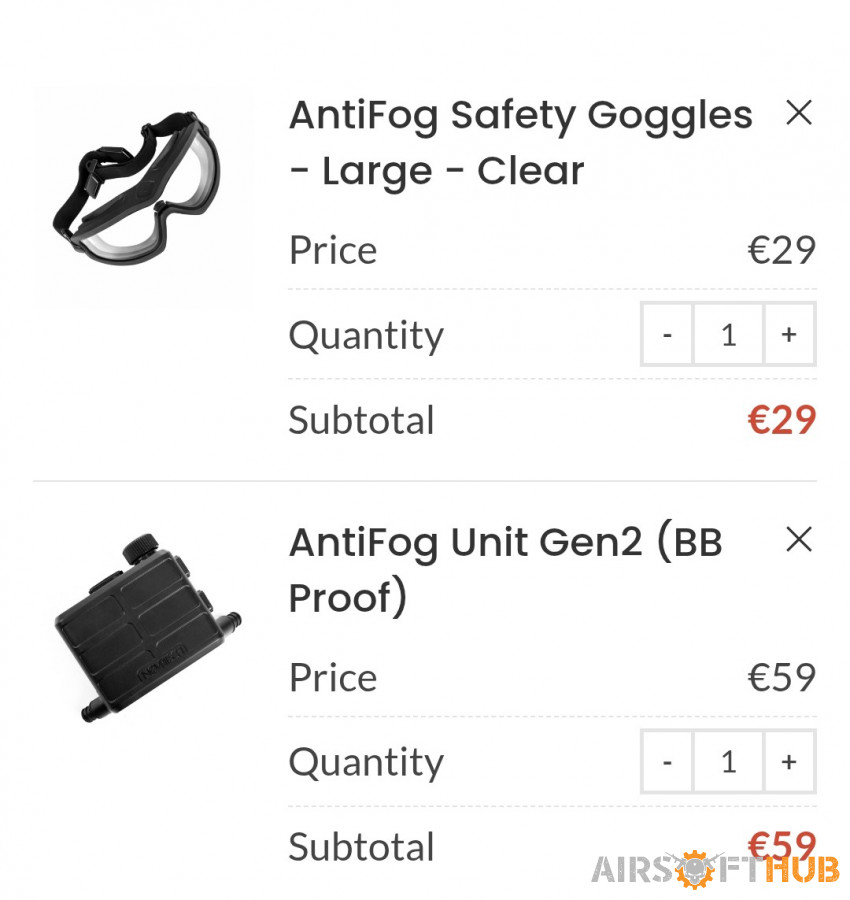 Novrisch antifog unit v2 setup - Used airsoft equipment
