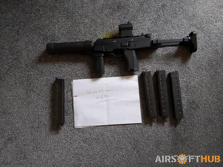 ASG MP9 4 mags hpa tapped - Used airsoft equipment