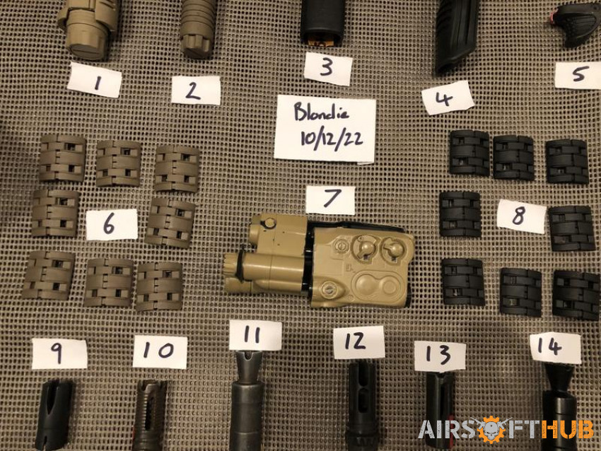 Various parts clearout - lot 6 - Used airsoft equipment