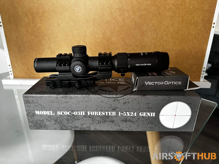Vector Optics Forester 1-5x24 - Used airsoft equipment