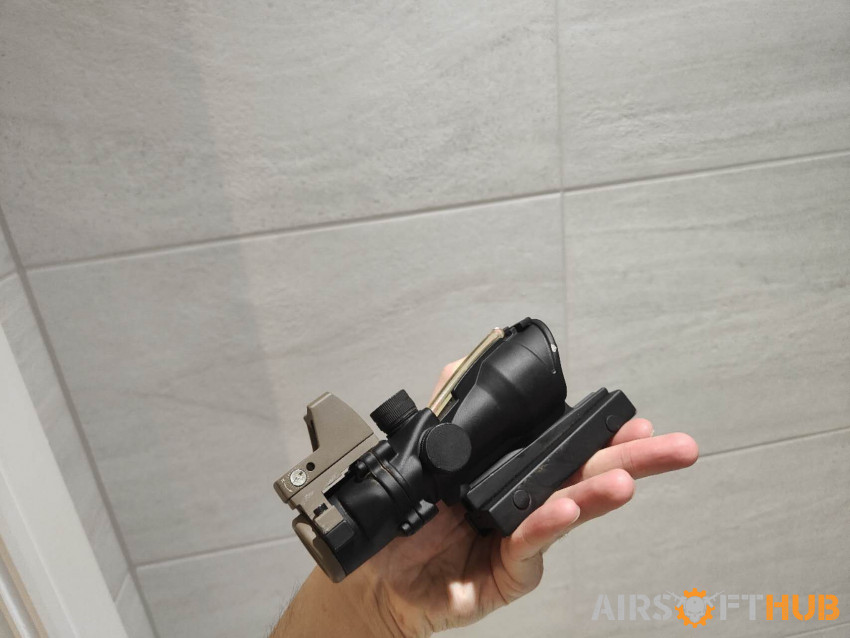 ACOG 4X with red dot - Used airsoft equipment