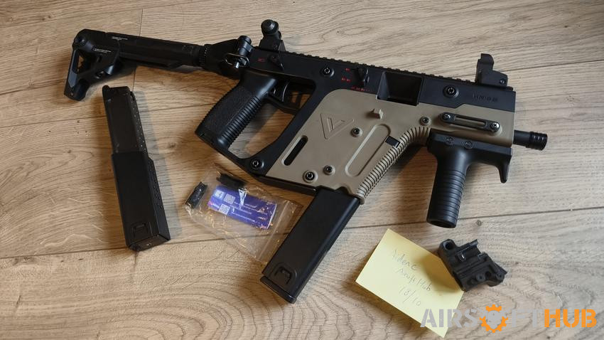 KWA Vector GBB in Krytac dual - Used airsoft equipment