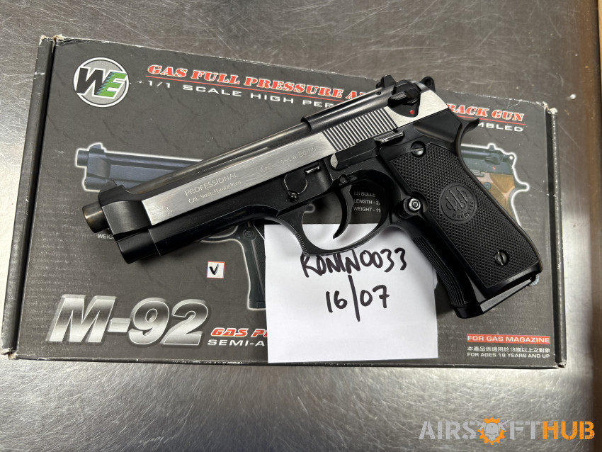 WE Beretta M92 Special Edition - Used airsoft equipment