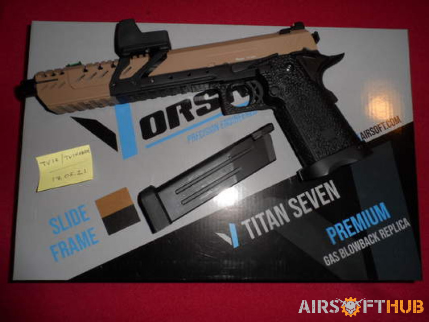 Vorsk Titan 7 GBB (Tan) BNIB - Used airsoft equipment