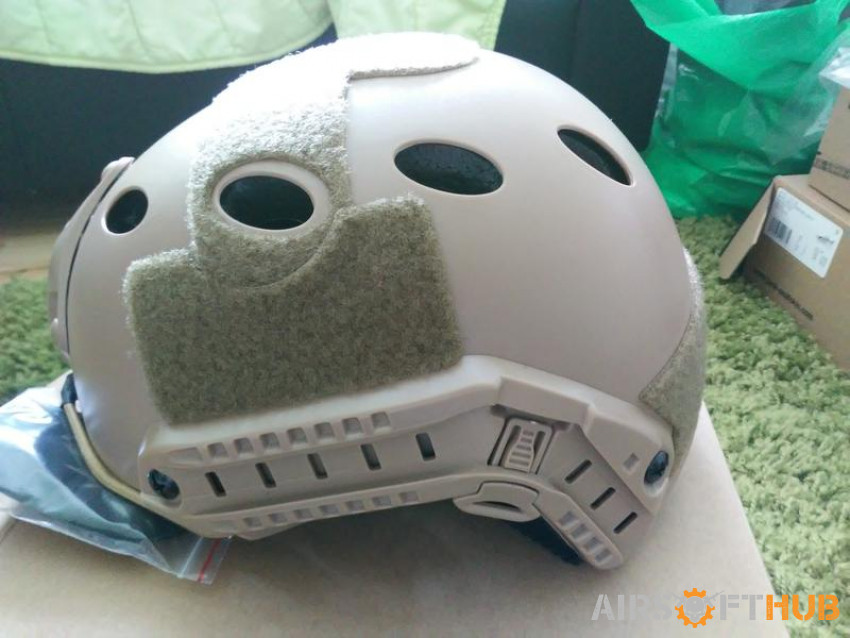 Tan PJ Style Helmet - Used airsoft equipment