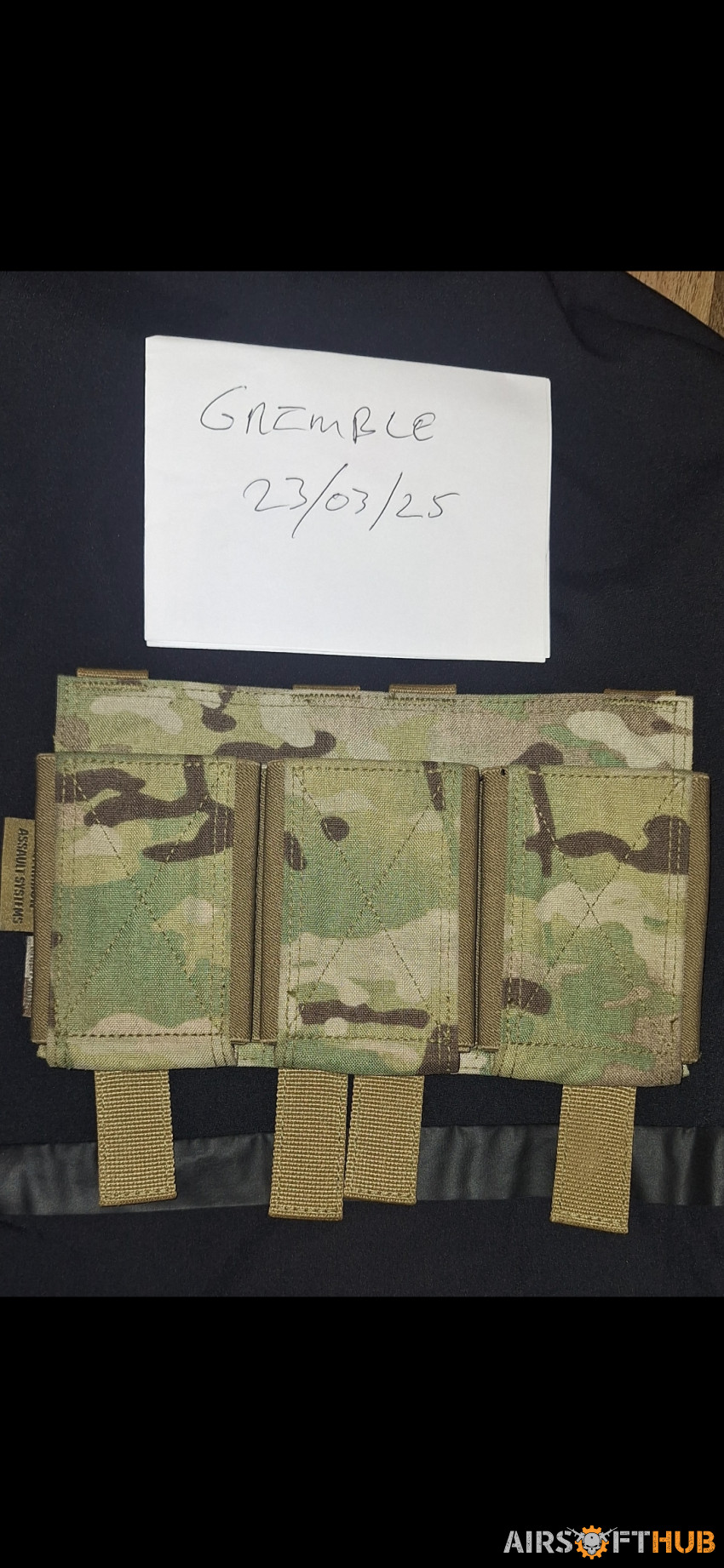 Warrior Triple Elastic Mag Pou - Used airsoft equipment