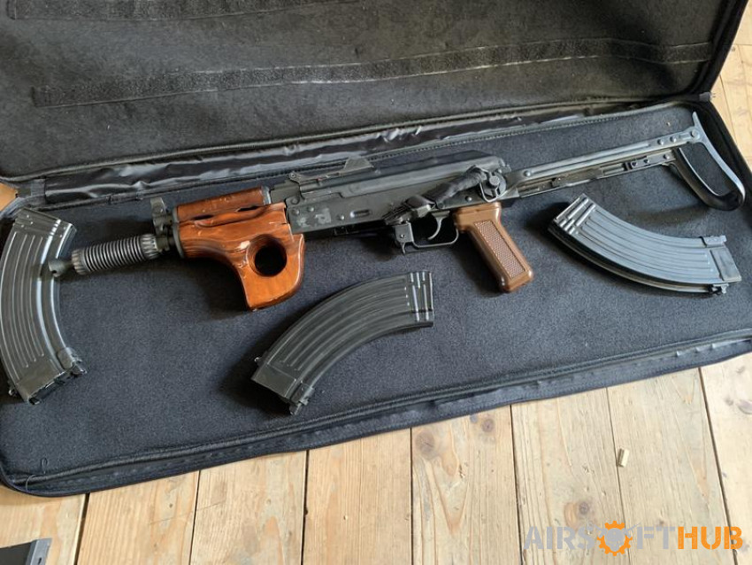GHK AKMSU With 3 Magazines - Used airsoft equipment