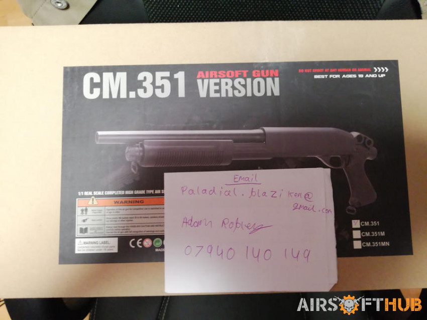Cyma CM.351 M870 Pump Shotgun - Used airsoft equipment