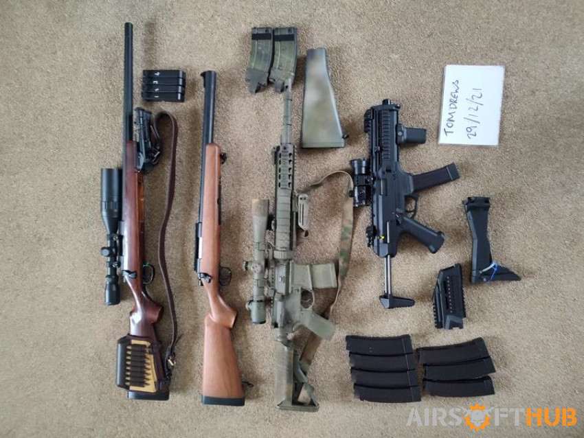 Multiple highly upgraded guns - Used airsoft equipment