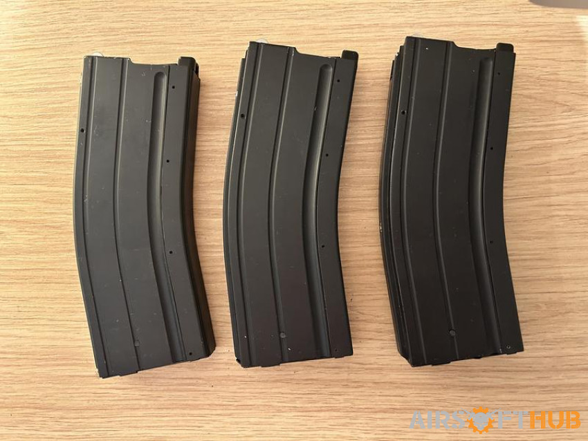 3x Golden Eagle M4 Gas Mags - Used airsoft equipment