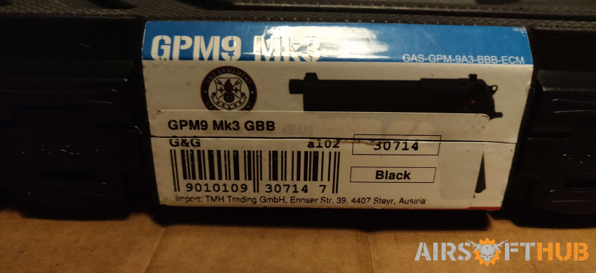 G&G GPM9 Mk3 GBB Pistol - Used airsoft equipment