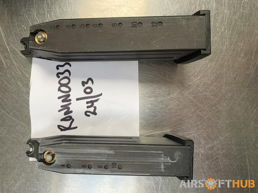 KSC USP series magazines - Used airsoft equipment