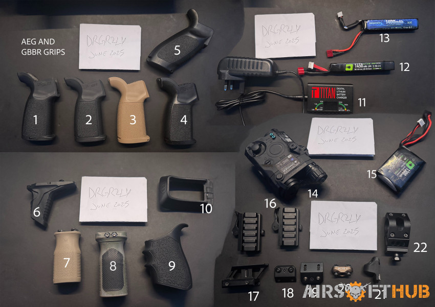 AEG and GBBR accessories - Used airsoft equipment